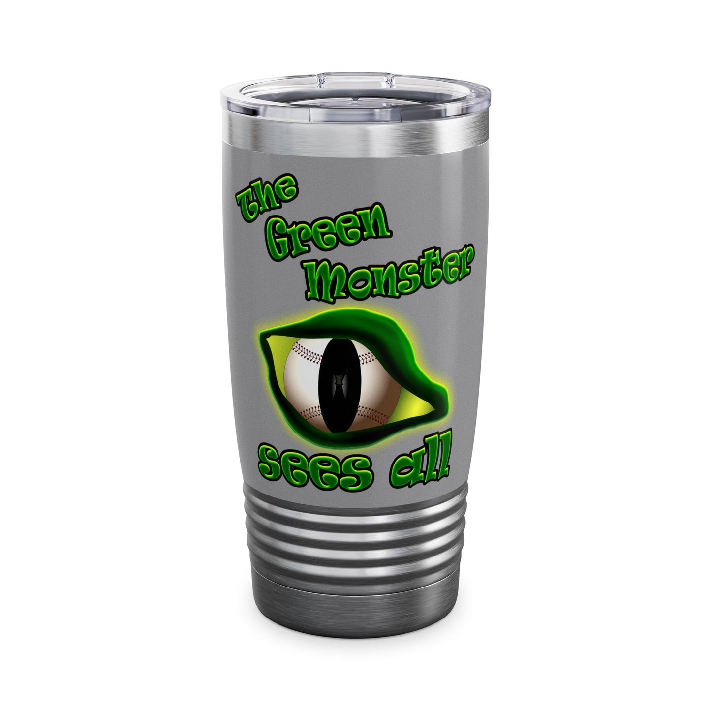 green monster - Ringneck Tumbler, 20oz (grey)