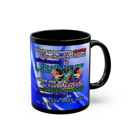 doggystyle - Black Mug (blue-white wave)