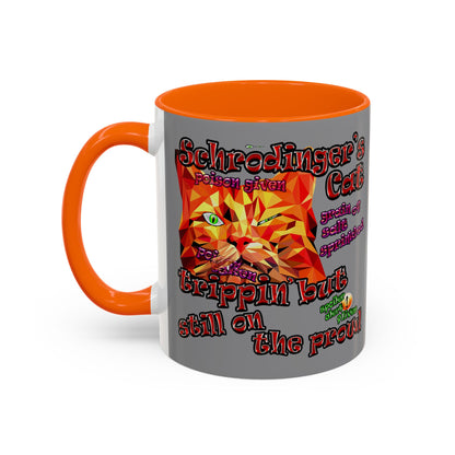 schrodinger's cat - Accent Mug (grey)