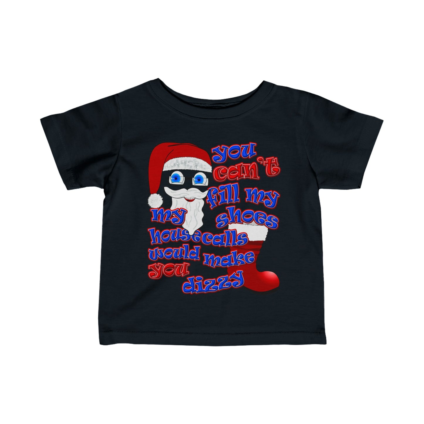 santa's shoes - Infant Fine Jersey Tee