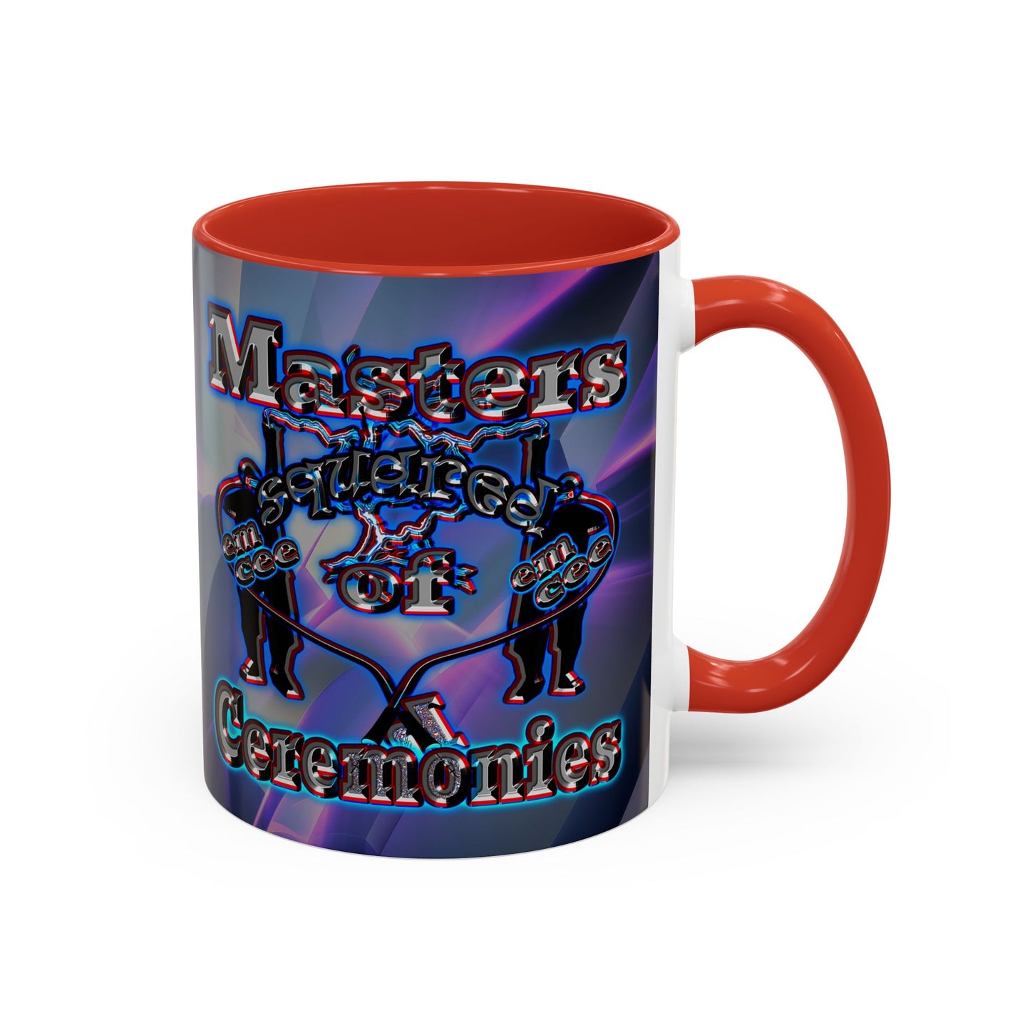 em cee squared - Accent Mug (grey-pink wave)