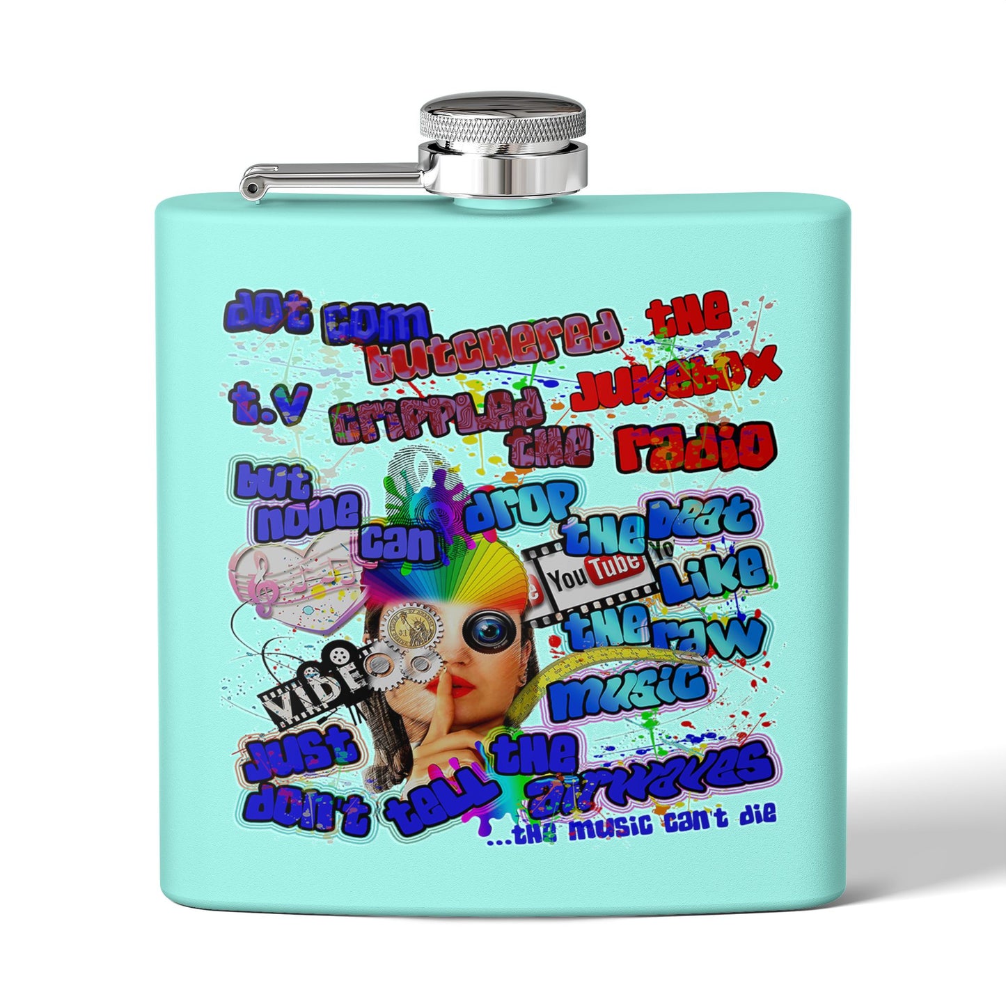 drop the beat - Stainless Steel Flask