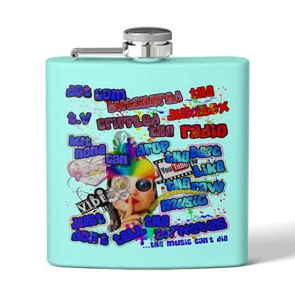 drop the beat - Stainless Steel Flask