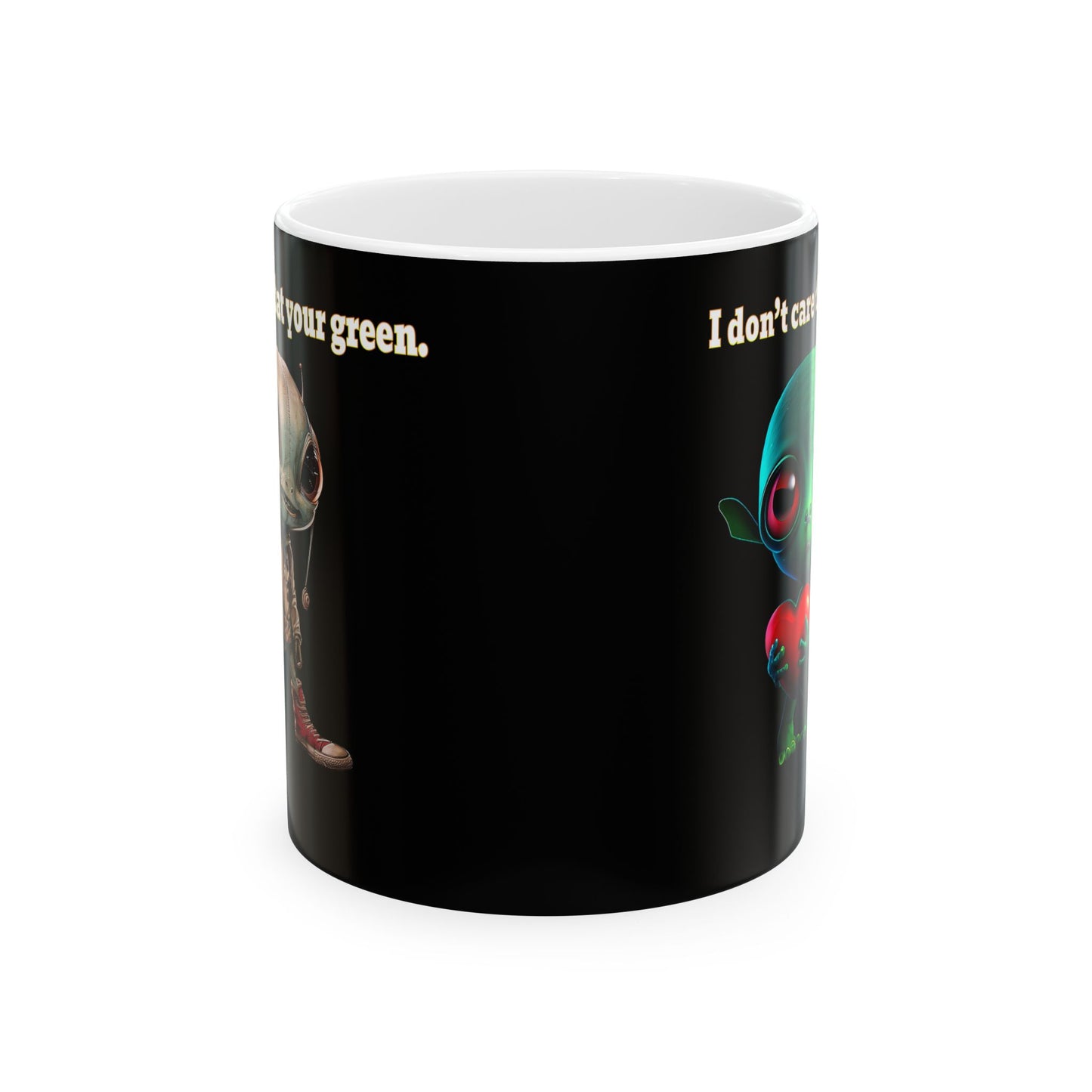 I don't care that your grey - White Mug (black)