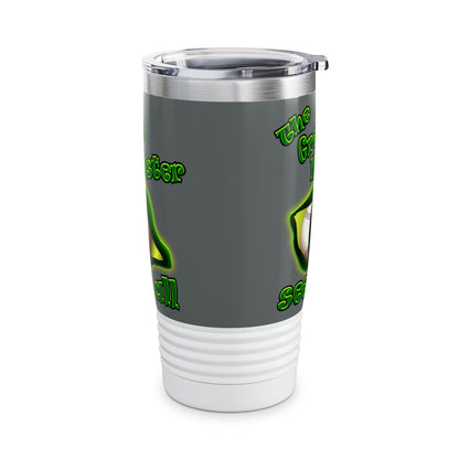 green monster - Ringneck Tumbler, 20oz (dark grey)