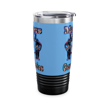 em cee squared - Ringneck Tumbler, 20oz (light blue)