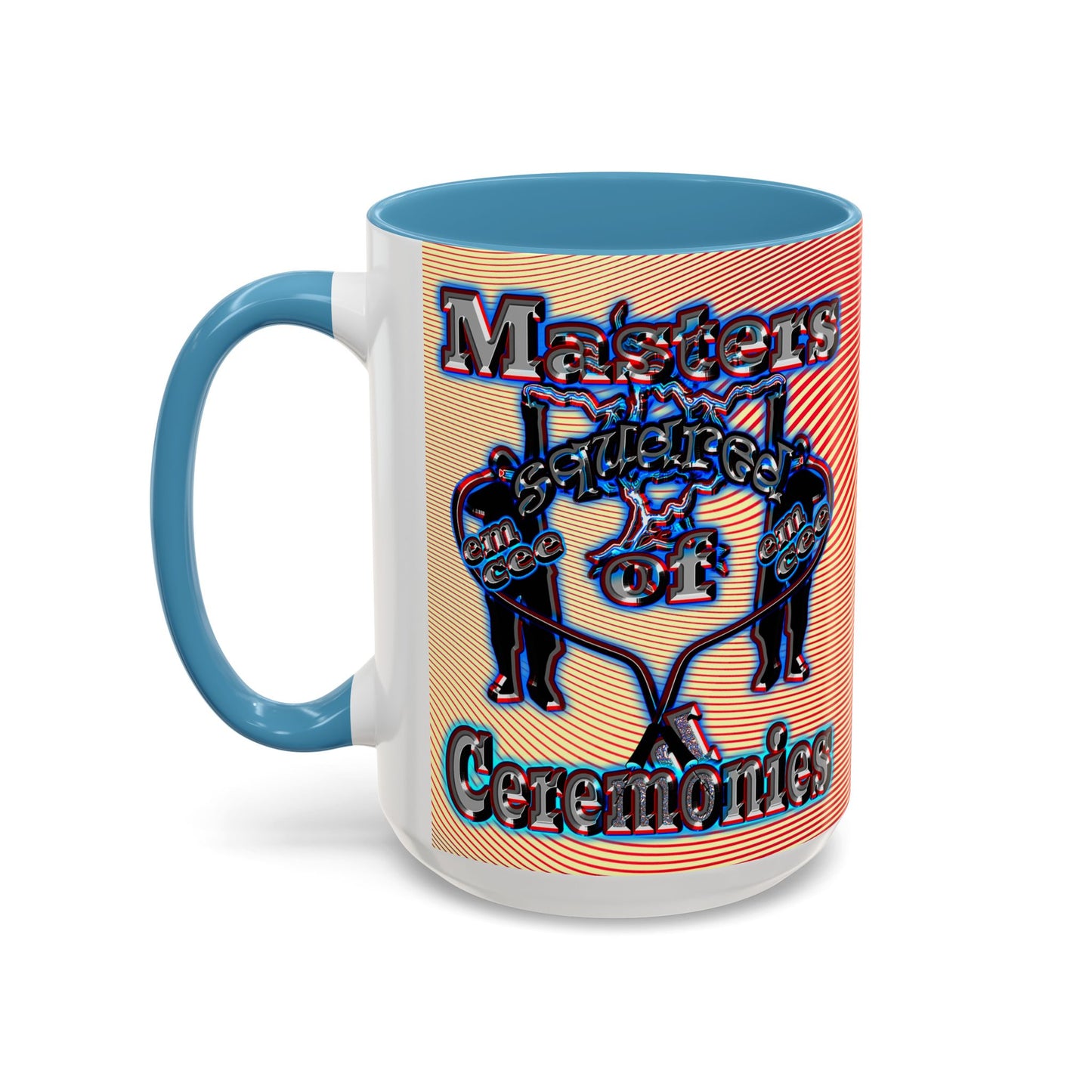 em cee squared - Accent Mug (yellow-orange wave)