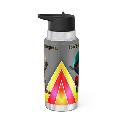 I don't care that your grey - Gator Tumbler, 32oz  (rainbow split)