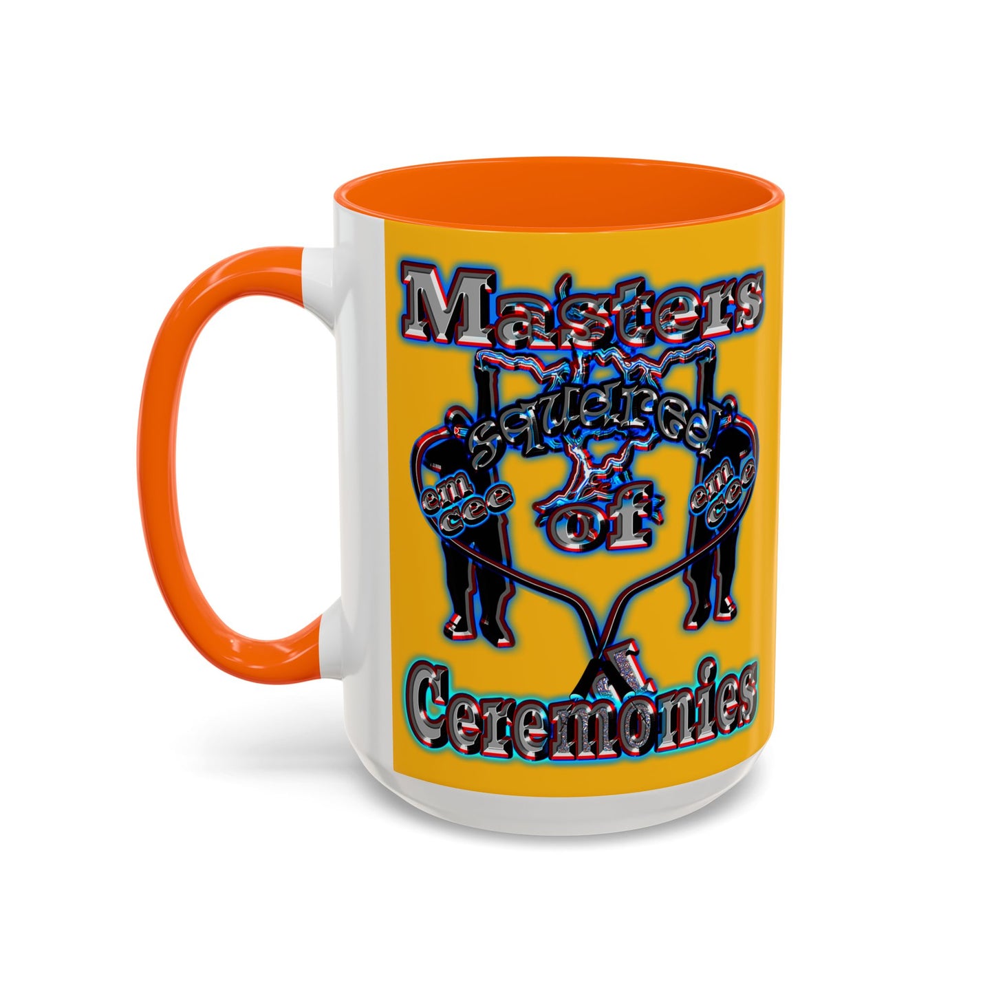 em cee squared - Accent Mug (yellow)