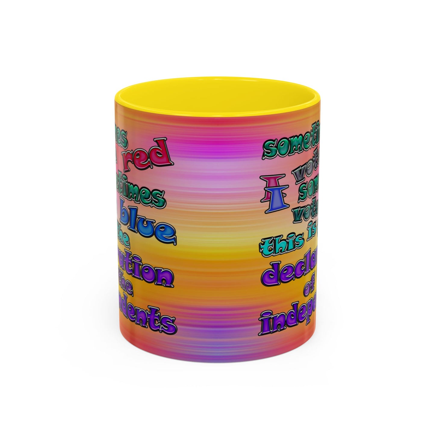 declaration of the independents - Accent Mug (color blur)