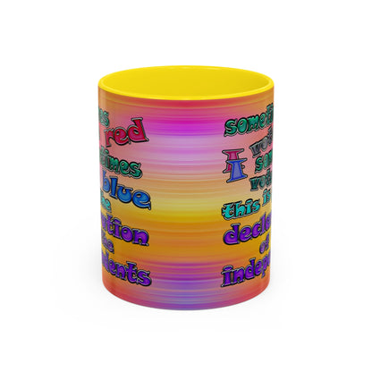 declaration of the independents - Accent Mug (color blur)