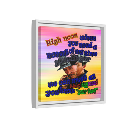 high noon - framed canvas art (color blur)