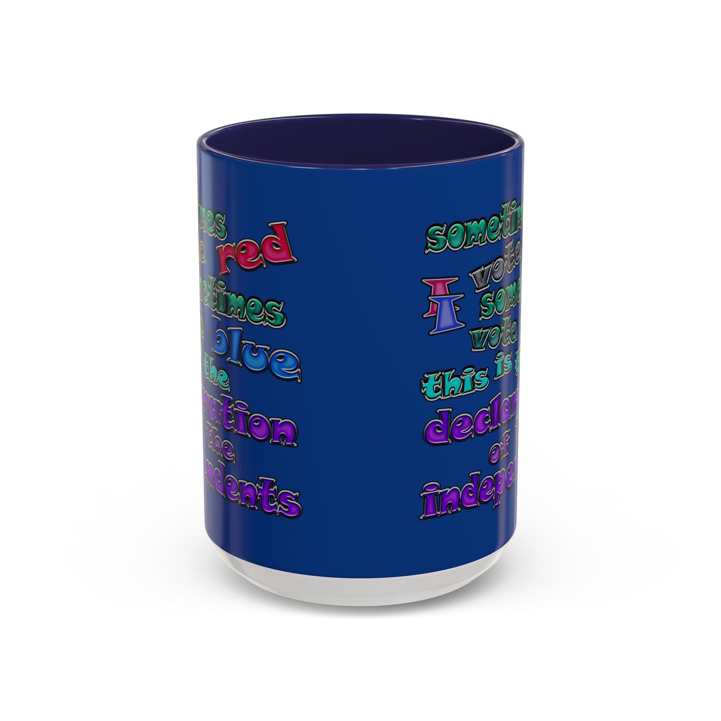 declaration of the independents - Accent Mug (dark blue)