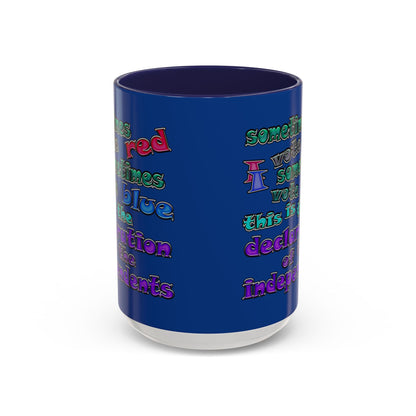 declaration of the independents - Accent Mug (dark blue)