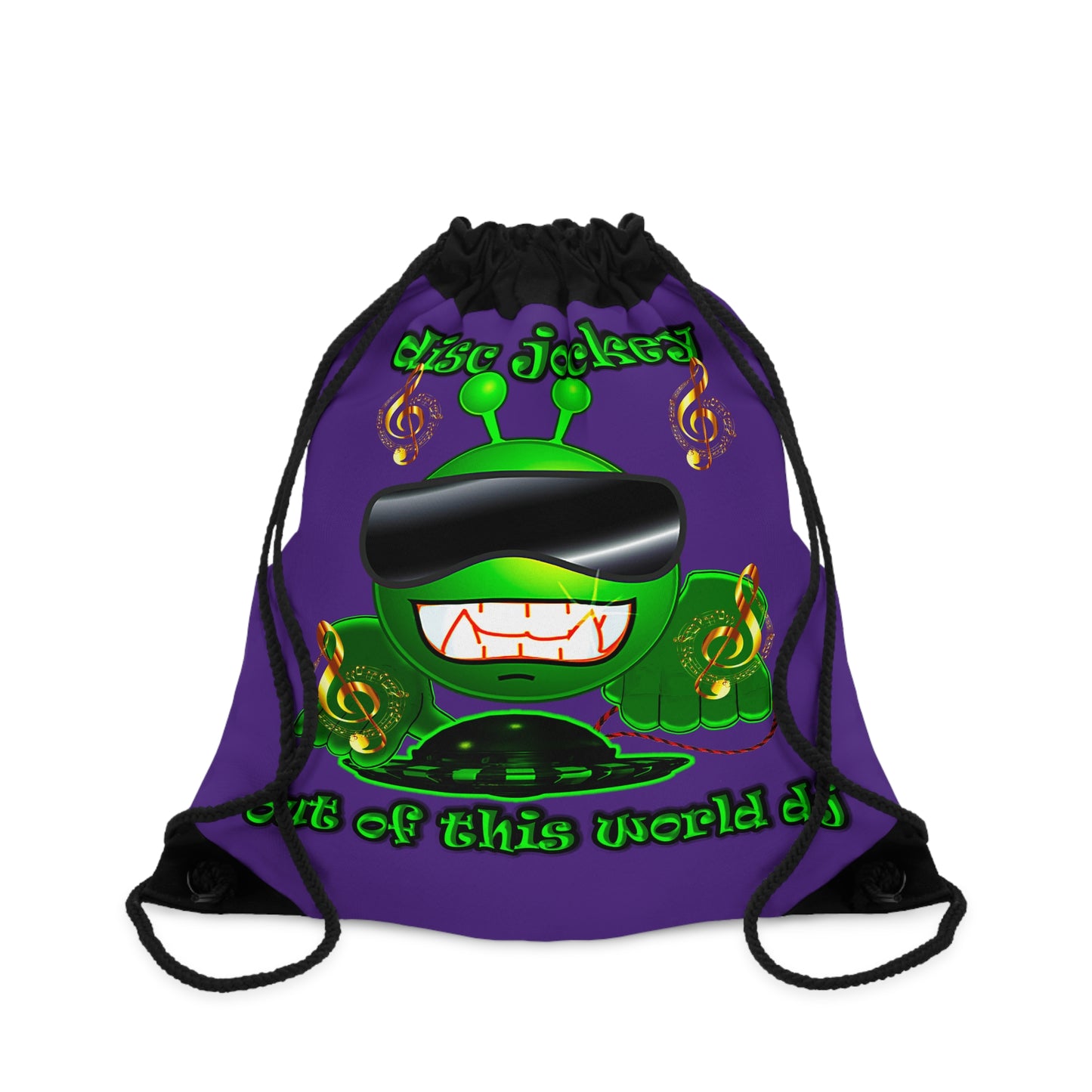 disc jockey - Drawstring Bag (purple)
