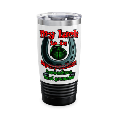 my luck - Ringneck Tumbler, 20oz (white)