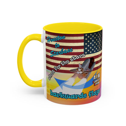 shoot for the stars - Accent Mug (color blur)