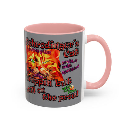 schrodinger's cat - Accent Mug (grey)