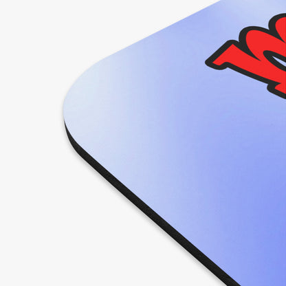 my luck - Mouse Pad (Rectangle) (blue-white wave)