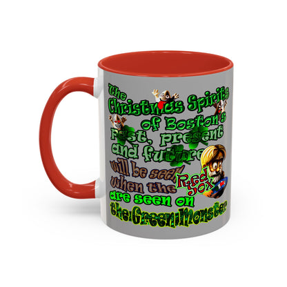 christmas spirits of boston - Accent Mug (light grey)