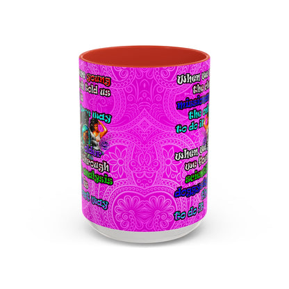 doggystyle - Accent Mug (pink swirl)
