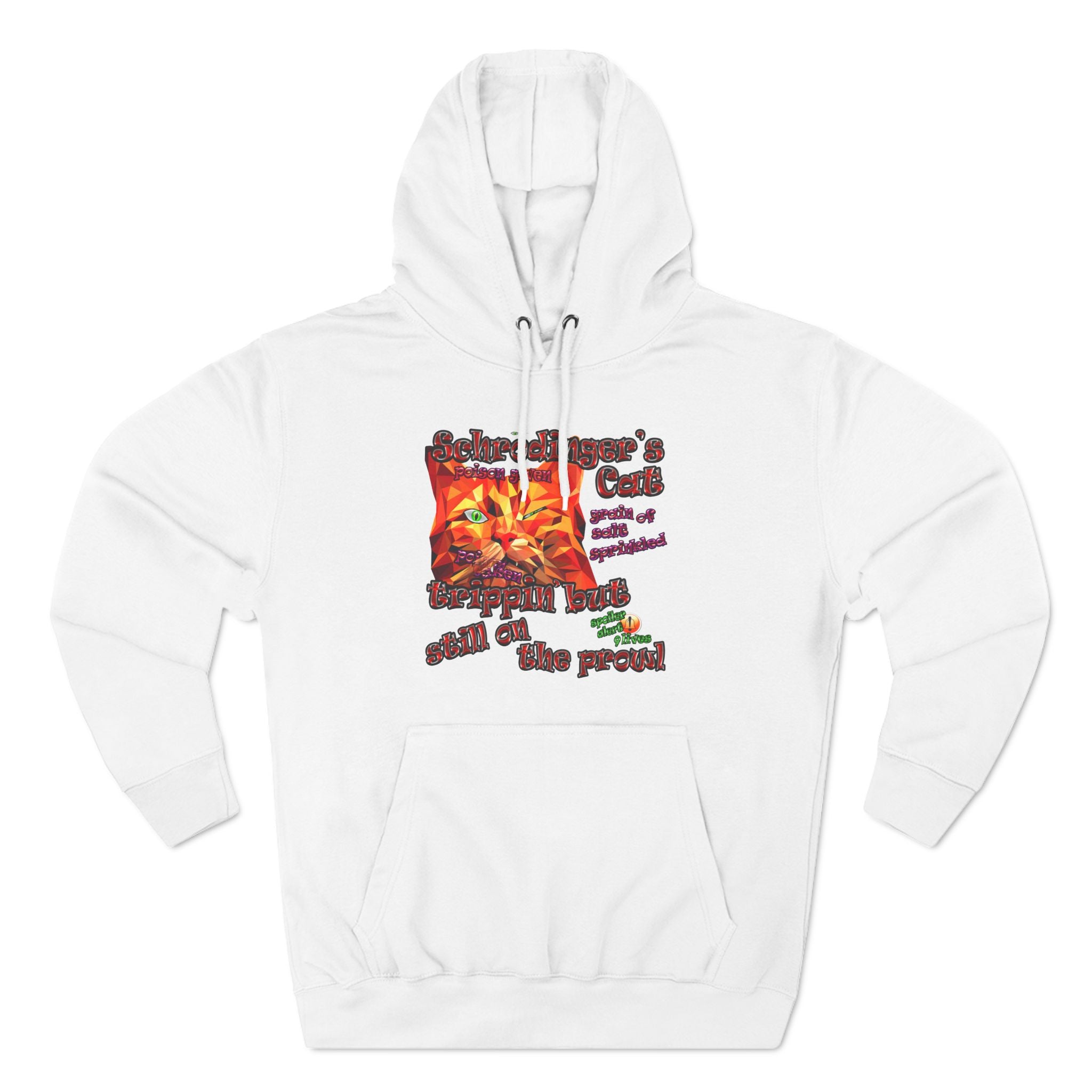 schrodinger's cat - Three-Panel Fleece Hoodie