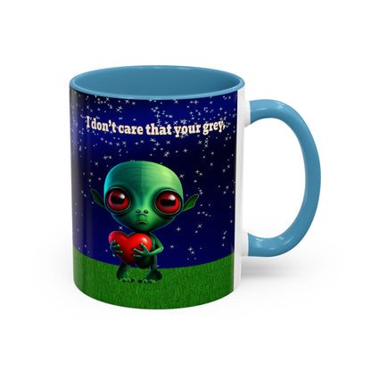 I don't care that your grey - Accent Mug ('snoops' background)