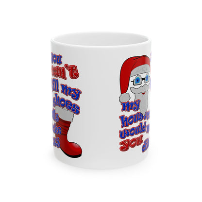 santa's shoes - White Mug (white)