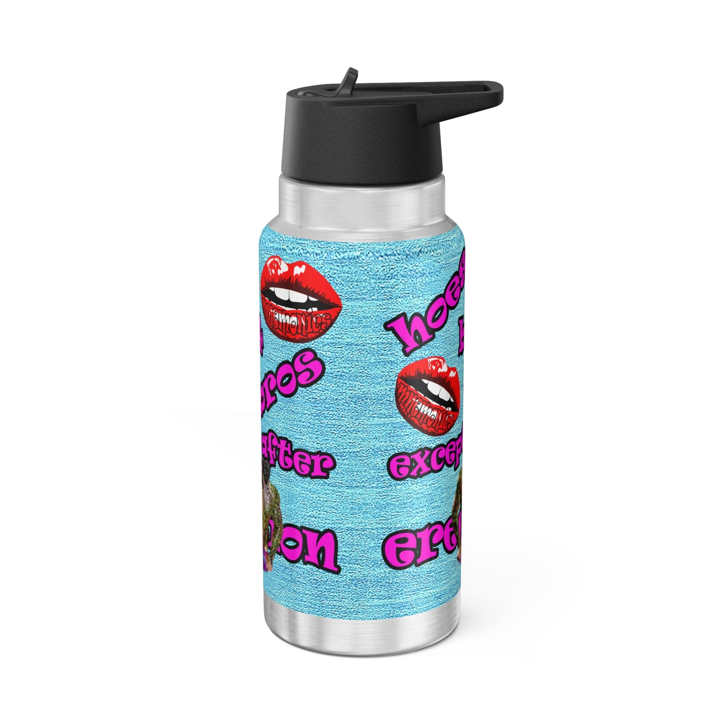 hoes b4 bros - Gator Tumbler, 32oz  (faded blue)