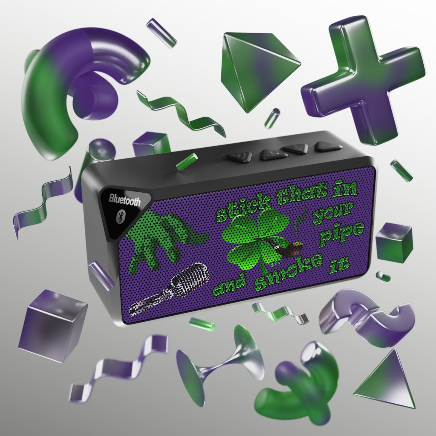 stick that in your pipe and smoke it - Jabba Bluetooth Speaker (purple)