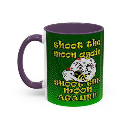 shoot the moon again - Accent Mug (logo green)