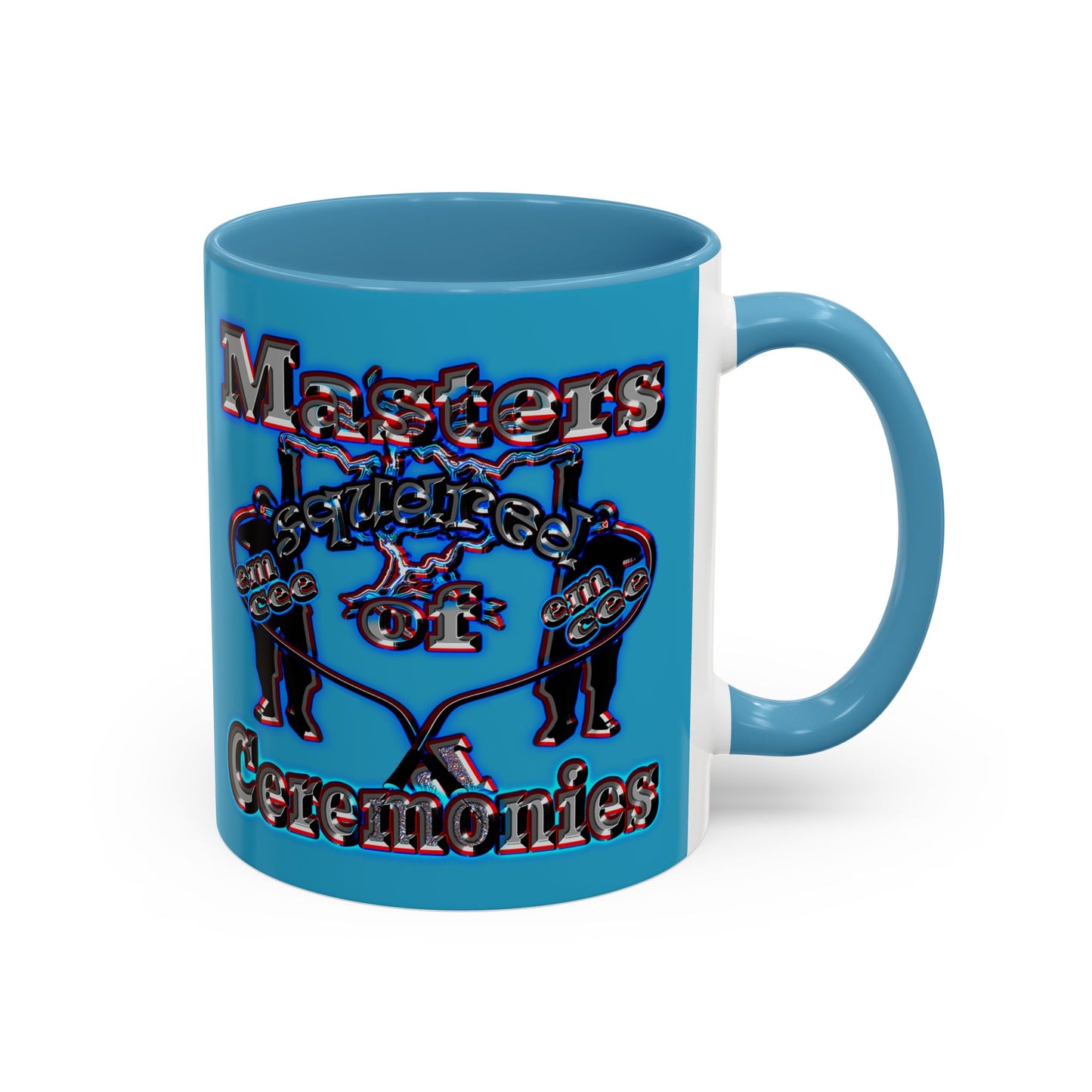 em cee squared - Accent Mug (turquoise)