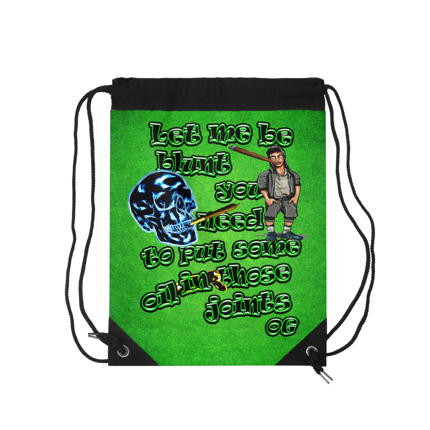 og - Drawstring Bag (green turf)
