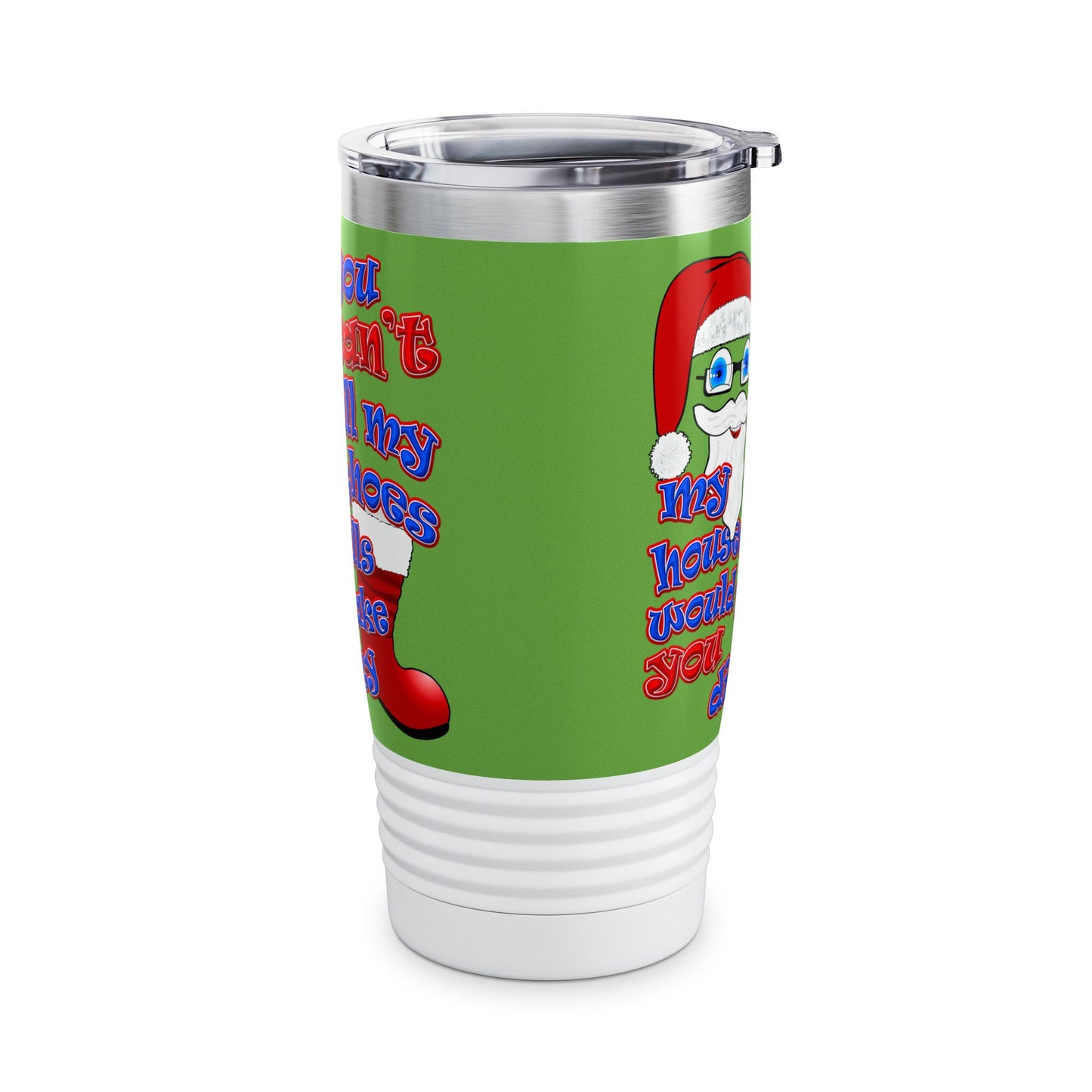 santa's shoes - Ringneck Tumbler, 20oz (green)