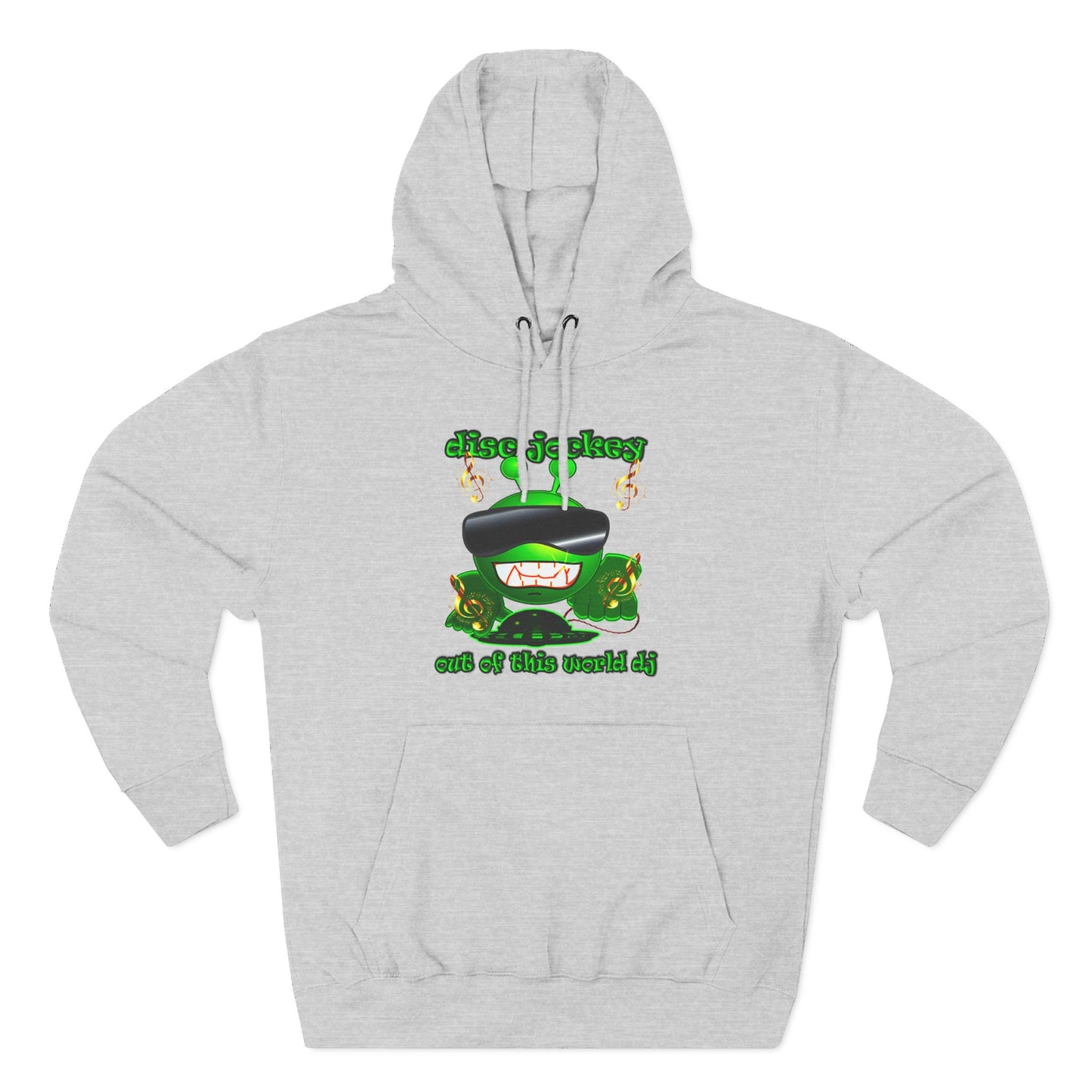 disc jockey - Three-Panel Fleece Hoodie