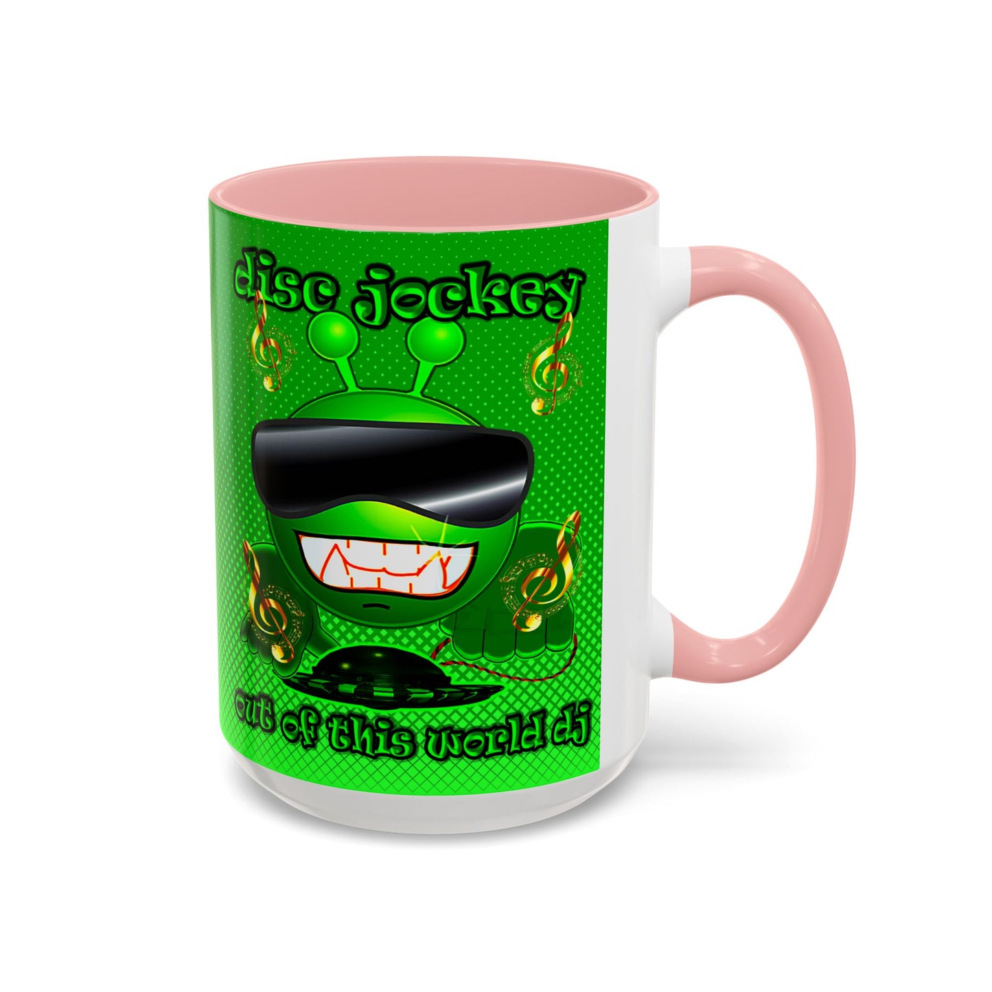 disc jockey - Accent Mug (logo green)