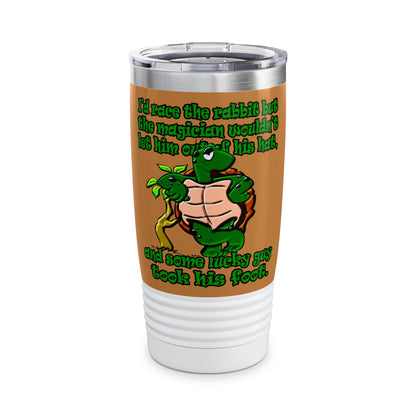 turtle race - Ringneck Tumbler, 20oz (light brown)