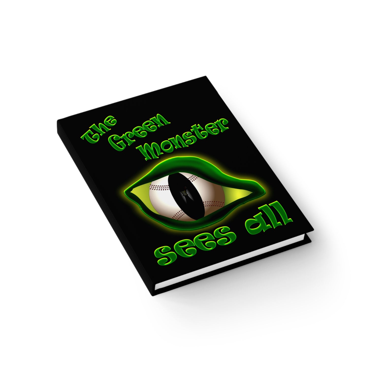 green monster - journal-lined (black)