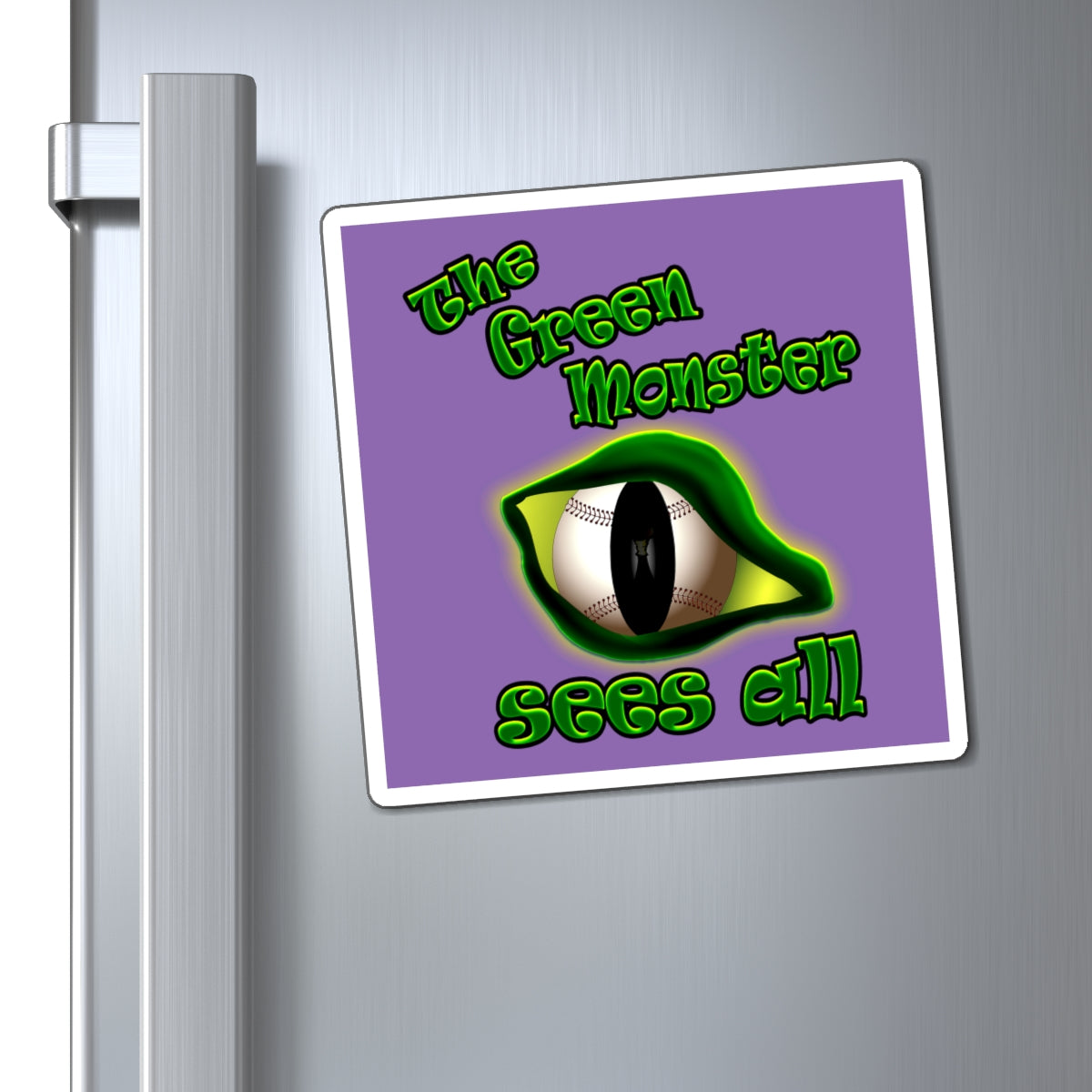 green monster - Magnets - (light purple)