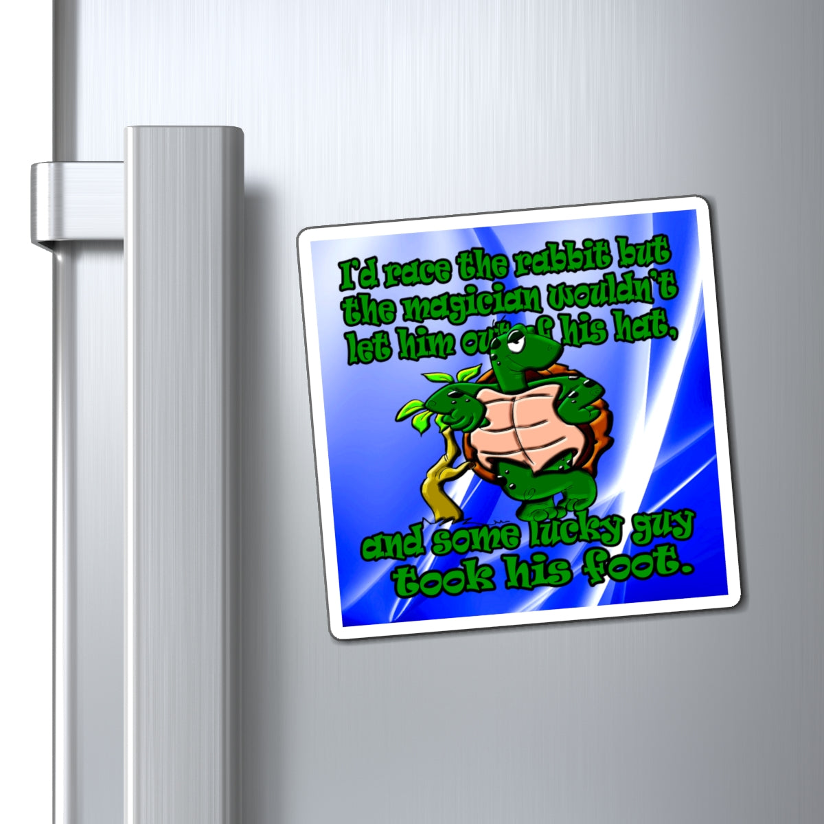 turtle race - Magnets - (blue-white wave)