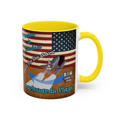 shoot for the stars - Accent Mug (brown papyrus)