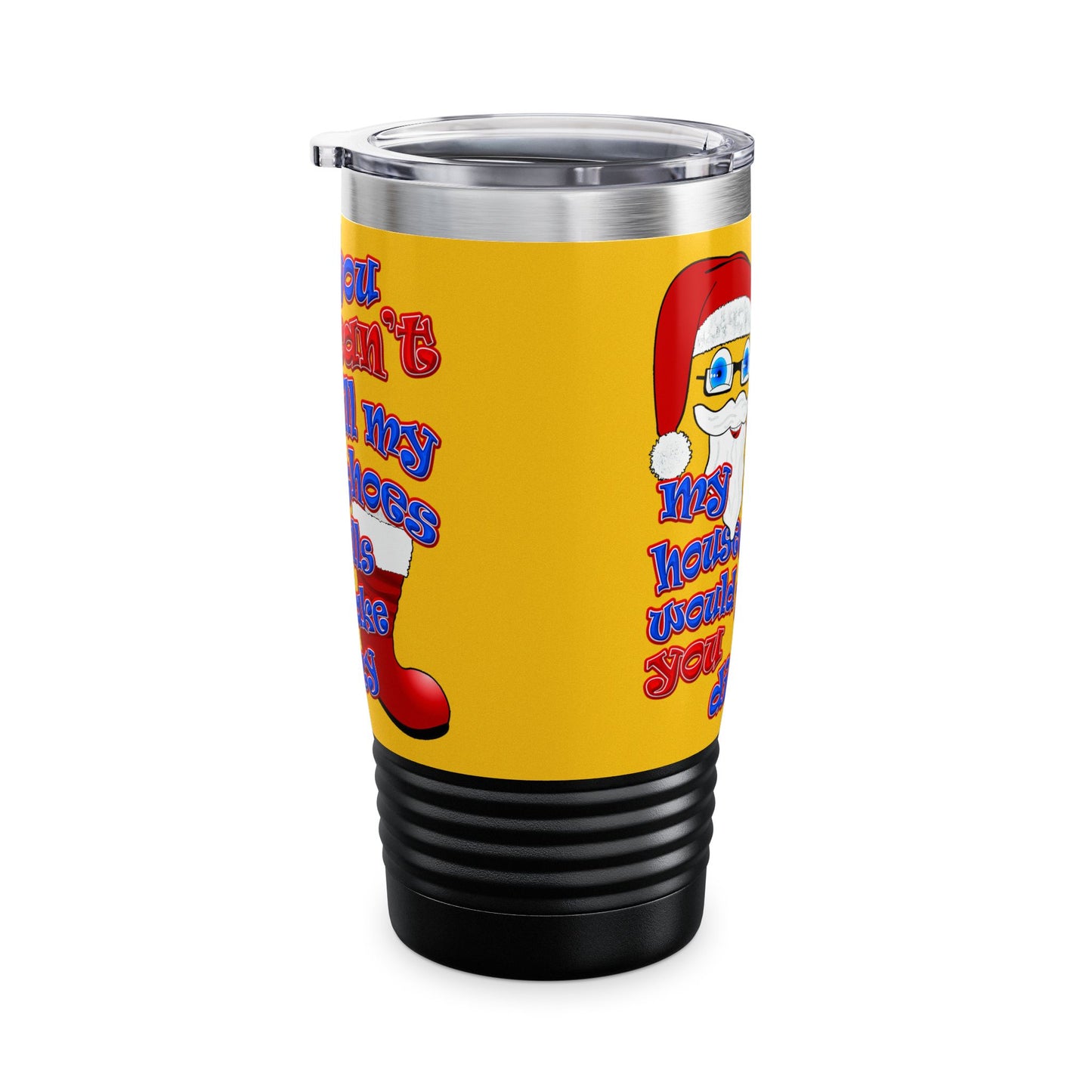 santa's shoes - Ringneck Tumbler, 20oz (yellow)