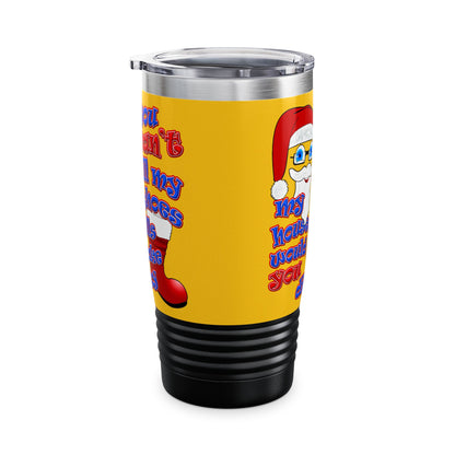 santa's shoes - Ringneck Tumbler, 20oz (yellow)