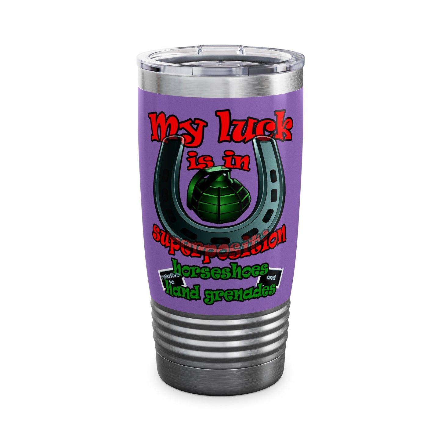my luck - Ringneck Tumbler, 20oz (light purple)