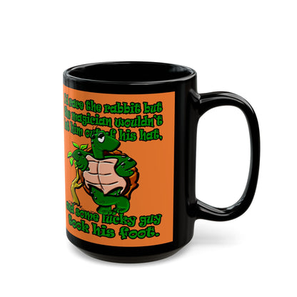 turtle race - Black Mug (crusta)