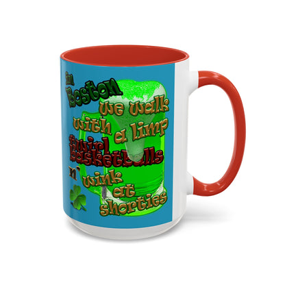 celtics logo - Accent Mug (turquoise)