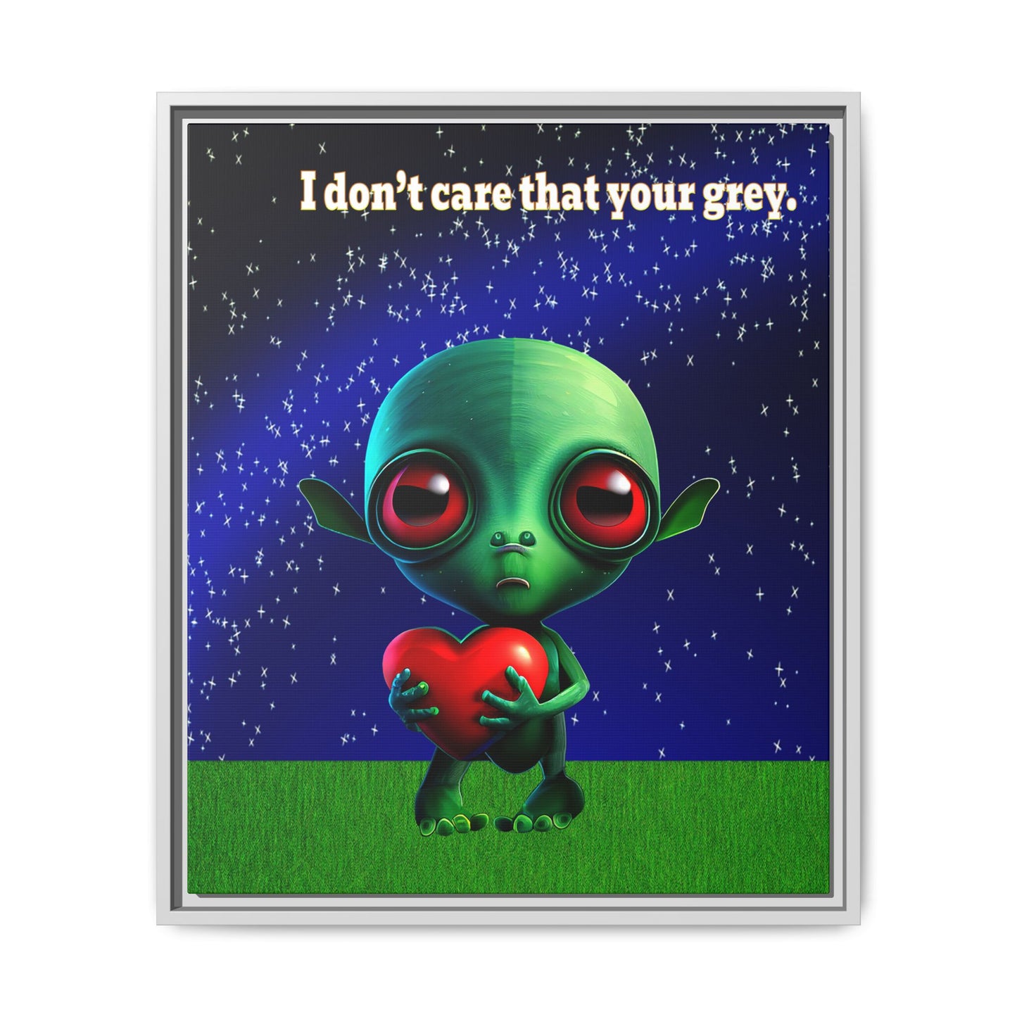 I don't care that your grey - framed canvas art ('snoops' background)