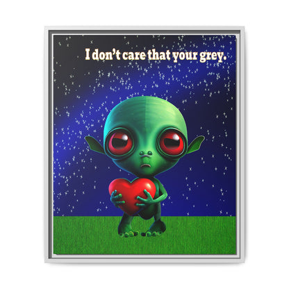 I don't care that your grey - framed canvas art ('snoops' background)