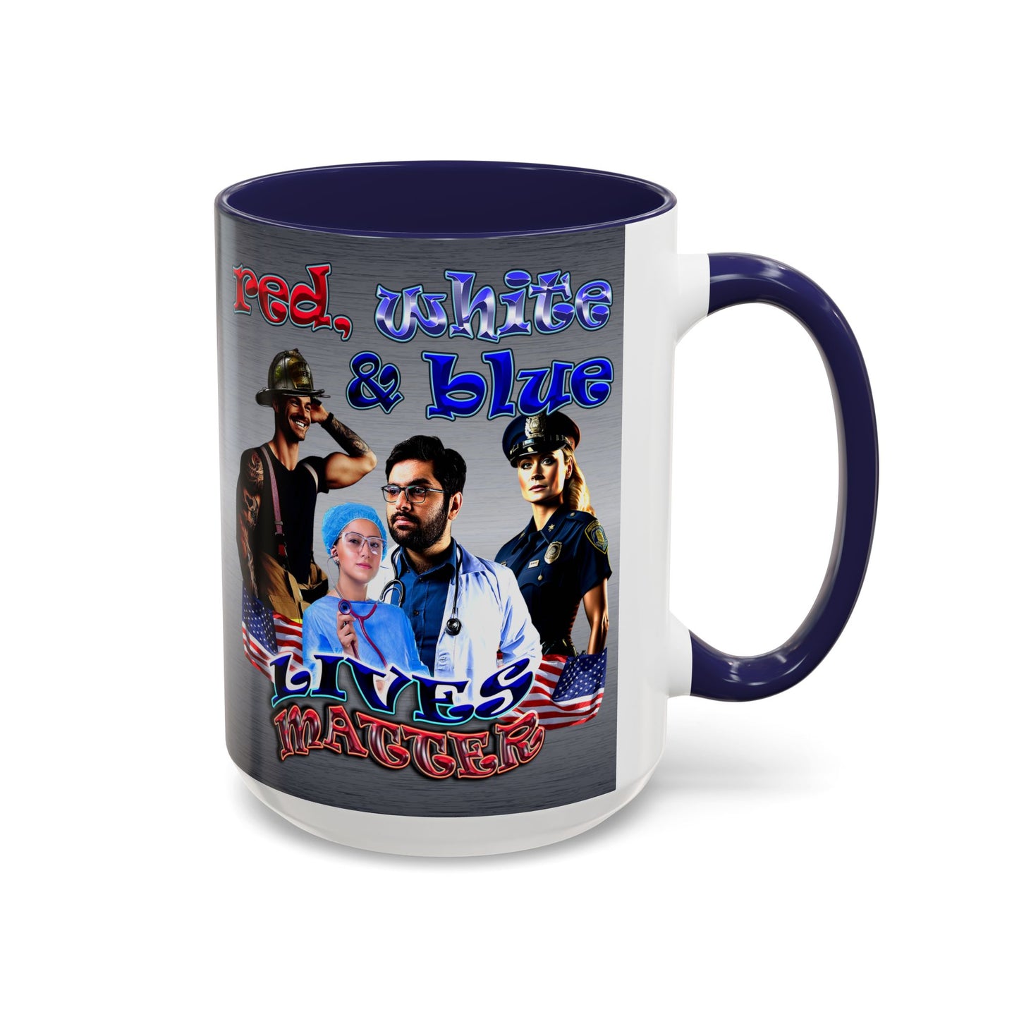 rw&b lives matter - Accent Mug (brushed nickel)