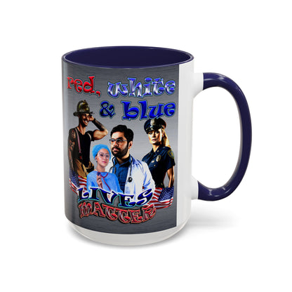rw&b lives matter - Accent Mug (brushed nickel)